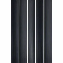 Decoon Mur TV - Lot de 5 Panneaux tasseaux bois 250 x 30 x 1,9 cm - bleu nuit/feutrine noir - 3,75m²