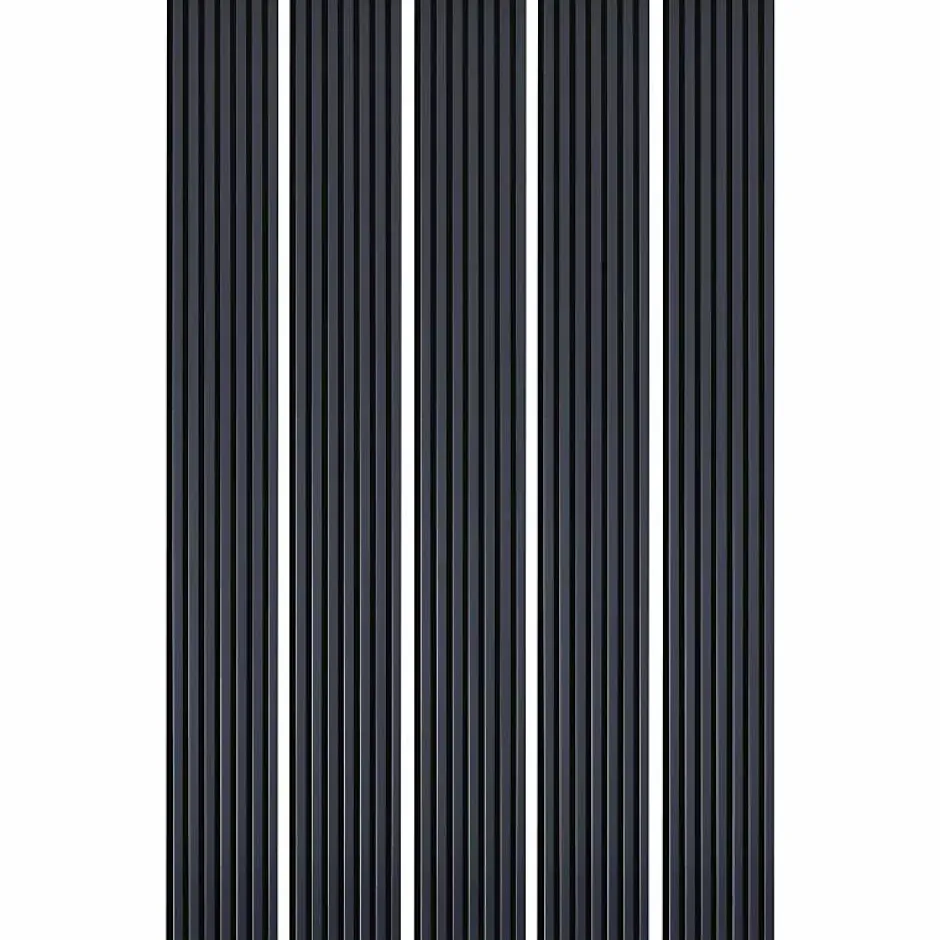 Decoon Mur TV - Lot de 5 Panneaux tasseaux bois 250 x 30 x 1,9 cm - bleu nuit/feutrine noir - 3,75m²