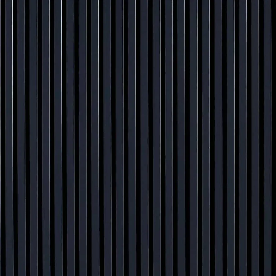 Decoon Mur TV - Lot de 5 Panneaux tasseaux bois 250 x 30 x 1,9 cm - bleu nuit/feutrine noir - 3,75m²