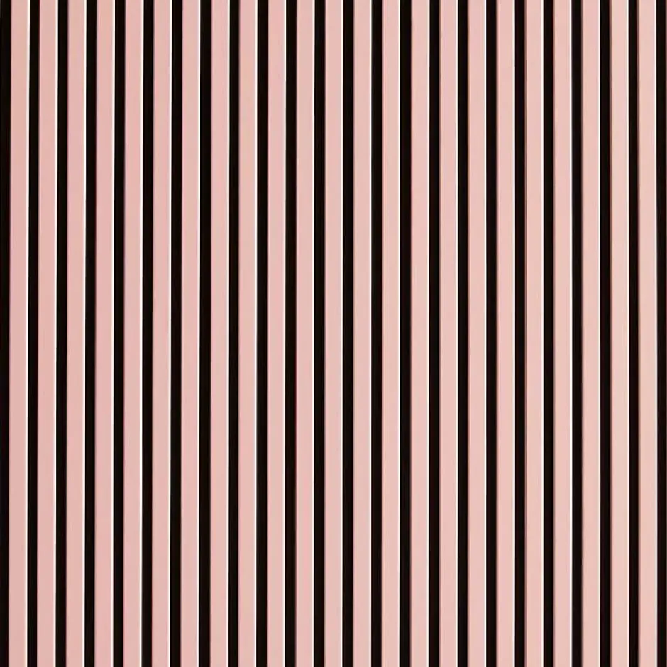 Mur TV - Lot de 5 Panneaux tasseaux bois 250 x 30 x 1,9 cm - rose pastel/feutrine noir - 3,75m²-Decoon Clearance