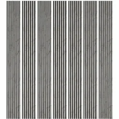 Mur TV - Lot de 7 Panneaux tasseaux bois 250 x 30 x 1,9 cm - décor marbre gris/feutrine noir - 5,25m²-Decoon Best