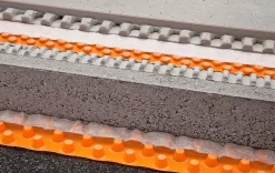 Schluter Natte de drainage anticapillaire TROBA PLUS 8 - Le rouleau pour 12.5 m² - Prix au Rouleau - Hauteur: 12,5 m- Largeur: 1 m