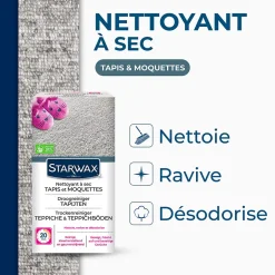 Nettoyeur à sec tapis et moquettes 500g-Starwax New