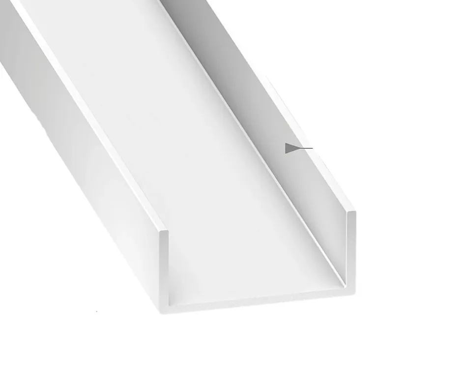 Nez de cloison - PVC blanc - 20 x 54 mm, L. 2,6 m-CQFD Sale
