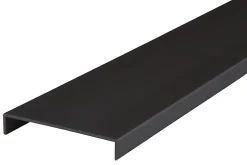 Nordlinger Pro Nez de cloison aluminium noir 10 x 74 mm L.2,6 m