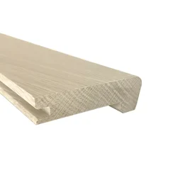 Deschaumes Nez de marche Chêne l.70mm Long. 2m Parquet Ep. 14mm Brut