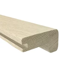 Deschaumes Nez de marche Chêne l.70mm Long. 1m Parquet Ep. 20mm Brut