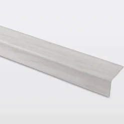 Nez de marche en aluminium décor bois blanc 35 x 25 x 900 mm.-GoodHome Outlet
