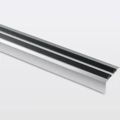 Nez de marche en aluminium décor métal 40 x 20 1800 mm.-GoodHome Sale