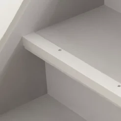 GoodHome Nez de marche en aluminium décor métal mat 35 x 25 x 900 mm.