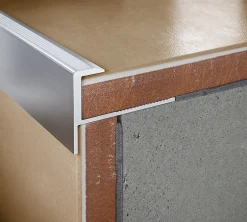 Diall Nez de marche extérieur carré aluminium brut argent lisse 28mmx250cm