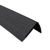 Nez de marche PVC 48x42mm, , profilé d'escalier PMW, antidérapant, d'escalier-protection, noir, 1.5m-Quest Sale