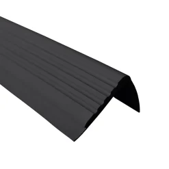 Nez de marche PVC 48x42mm, , profilé d'escalier PMW, antidérapant, d'escalier-protection, noir, 1.5m-Quest Sale