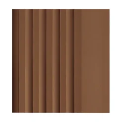 Nez de marche PVC 52x40mm, , profilé d'escalier RGP, antidérapant, d'escalier-protection, marron, 1.5m-Quest Outlet