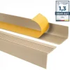 Quest Nez de marche PVC 50x42mm, , profilé d'escalier RGP, auto-adhésif, antidérapant, d'escalier-protection, beige, 0.1m