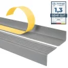 Nez de marche PVC 40x25mm, , profilé d'escalier ND, auto-adhésif, antidérapant, d'escalier-protection, gris, 0.7m-Quest Discount