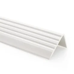 Nez de marche PVC 40x25mm, , profilé d'escalier ND, auto-adhésif, antidérapant, d'escalier-protection, blanc, 1.8m-Quest Discount