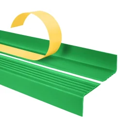 Quest Nez de marche PVC 40x25mm, , profilé d'escalier ND, auto-adhésif, antidérapant, d'escalier-protection, vert, 2m