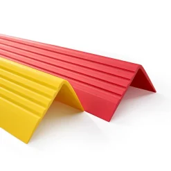 Quest Nez de marche PVC 50x50mm, , SST, profilé d'escalier RGP-O, auto-adhésif, antidérapant, d'escalier-protection, Rouge, 1.5m