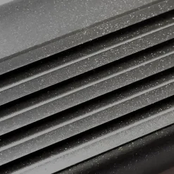 Quest Nez de marche PVC 50x42mm, , profilé d'escalier RGP, auto-adhésif, antidérapant, d'escalier-protection, noir-argent, 1.8m