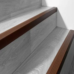 Nez de marche PVC 50x42mm, , profilé d'escalier RGP, auto-adhésif, antidérapant, d'escalier-protection, laiton, 0.9m-Quest