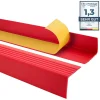 Nez de marche PVC 50x50mm, , SST, profilé d'escalier RGP-O, auto-adhésif, antidérapant, d'escalier-protection, Rouge, 0.9m-Quest Hot