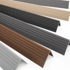 Nez de marche PVC 50x42mm, , profilé d'escalier RGP, auto-adhésif, antidérapant, d'escalier-protection, marron, 1.65m-Quest