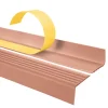 Nez de marche PVC 40x25mm, , profilé d'escalier ND, auto-adhésif, antidérapant, d'escalier-protection, marron clair, 1.1m-Quest Discount