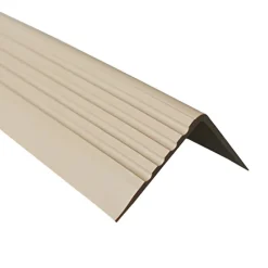 Quest Nez de marche PVC 50x42mm, , profilé d'escalier RGP, auto-adhésif, antidérapant, d'escalier-protection, beige, 0.9m