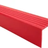 Nez de marche PVC 40x40mm, , profilé d'escalier RD, antidérapant, d'escalier-protection, Rouge, 1.5m-Quest Hot