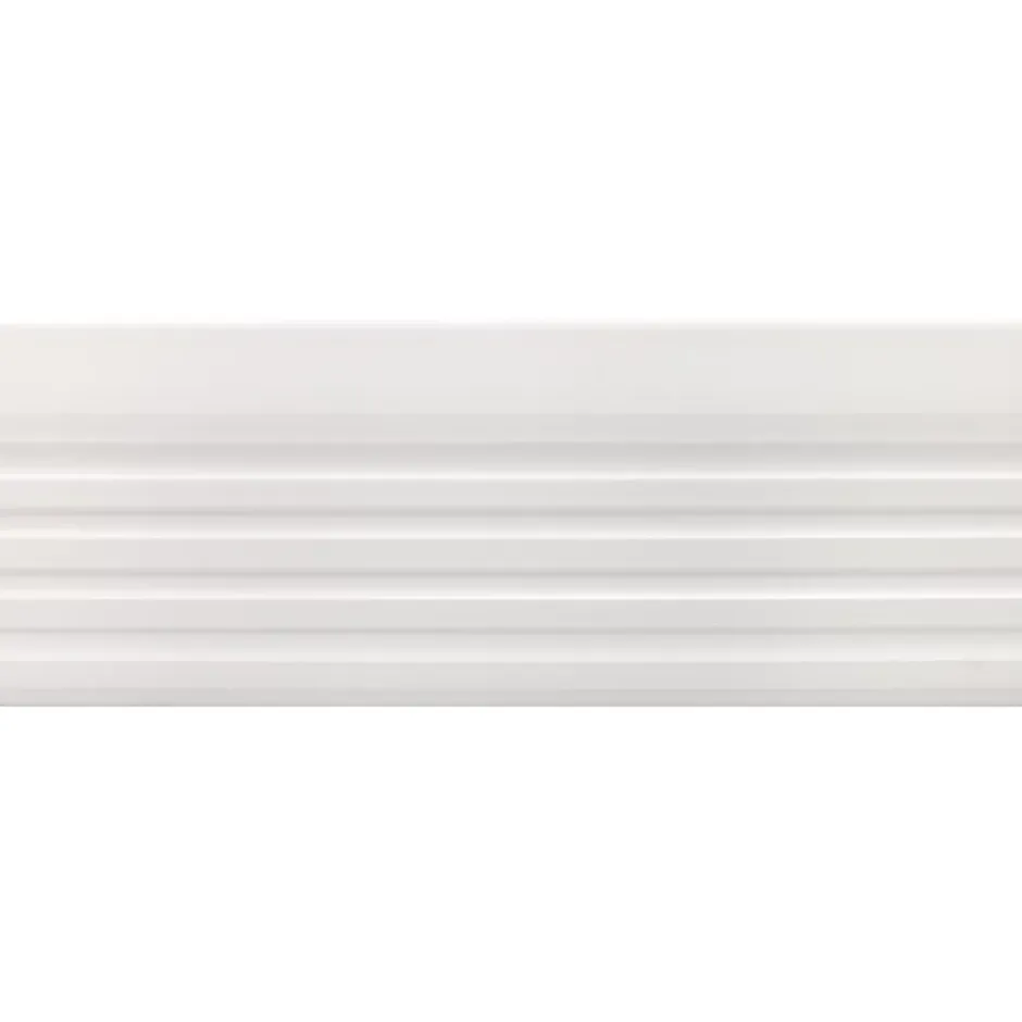 Quest Nez de marche PVC 40x25mm, , profilé d'escalier ND, auto-adhésif, antidérapant, d'escalier-protection, blanc, 1.65m