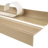 Quest Nez de marche PVC 48x42mm, , profilé d'escalier PMW, auto-adhésif, antidérapant, d'escalier-protection, beige, 0.8m