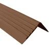 Quest Nez de marche PVC 40x40mm, , profilé d'escalier RD, antidérapant, d'escalier-protection, marron, 1.5m