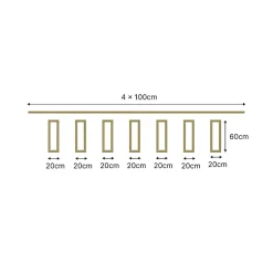 Kit Moulures Soubassement 790538 Bois naturel 3 m Habillage mural-Nordlinger Pro