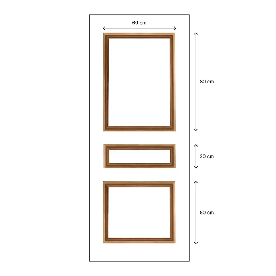 Pro Kit Moulures de Porte 790520 Bois naturel Porte de 73 et 83 cm Décoration porte-Nordlinger Sale