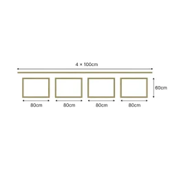 Pro Kit Moulures Soubassement 790527 Bois naturel 4m Décoration murale-Nordlinger New