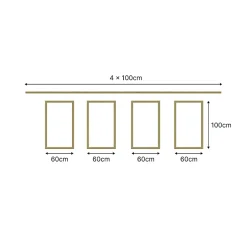 Kit Moulures Soubassement 790515 Bois naturel 3 m Décoration intérieure-Nordlinger Pro Online