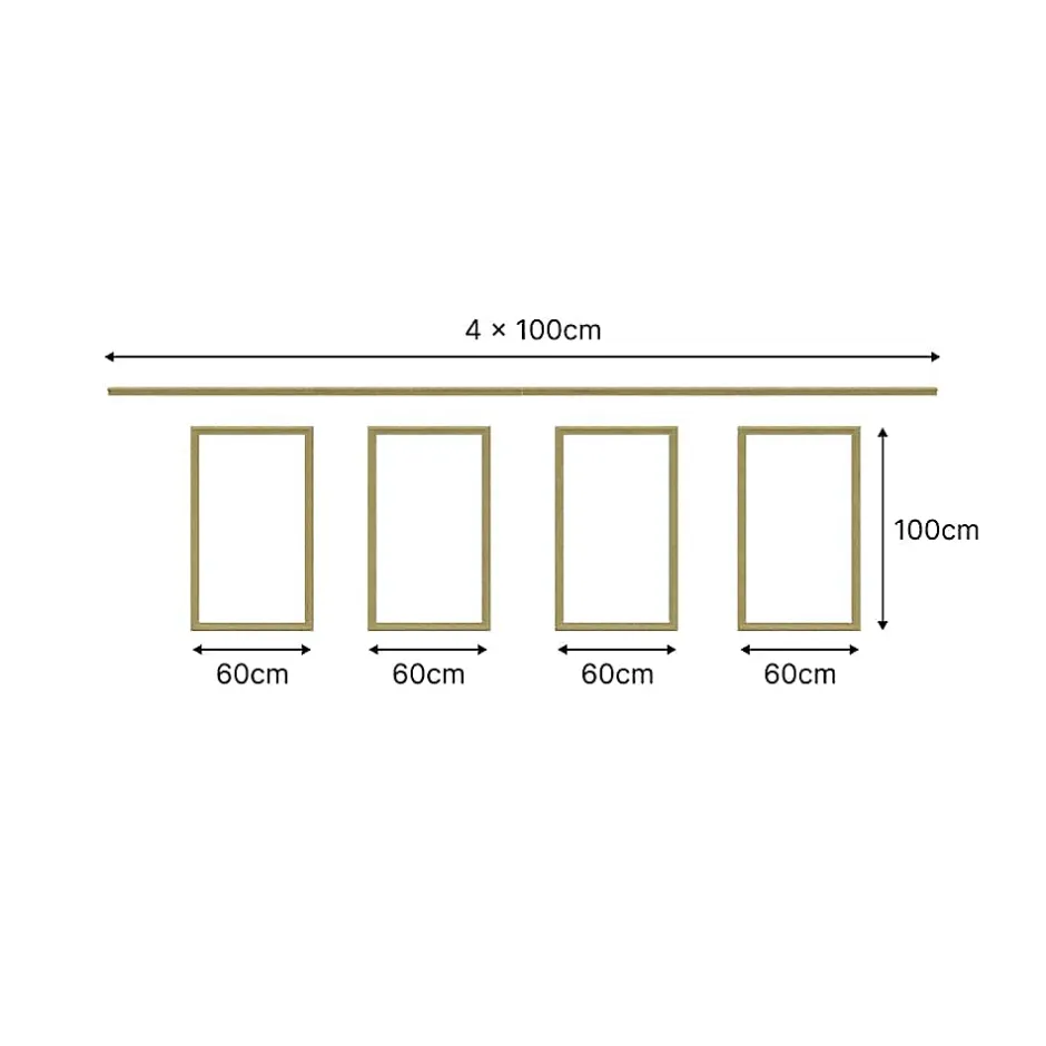 Kit Moulures Soubassement 790515 Bois naturel 3 m Décoration intérieure-Nordlinger Pro Online