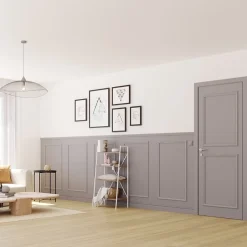 Kit Moulures Soubassement 790525 Bois naturel 4m Décoration murale-Nordlinger Pro New