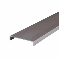 Lot de 2 Nez de cloison gris 260 cm x 54 mm - Aluminium-Nordlinger Pro New