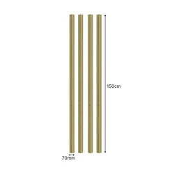 Nordlinger PRO Moulure droite large 70mm x 150cm en lot de 4