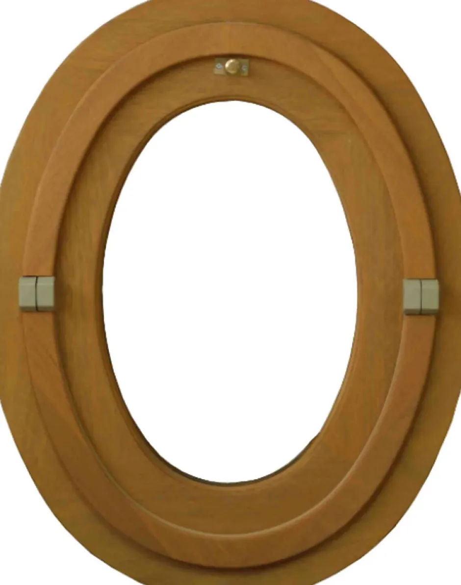 Gd Menuiseries Oeil De Boeuf Bois Ovale H65 X L50 Côte Tableau
