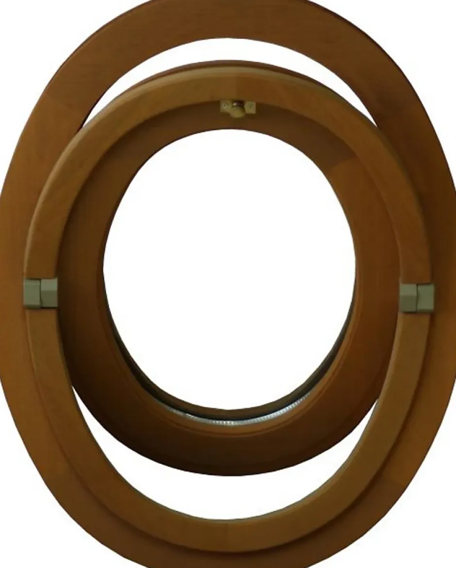 Gd Menuiseries Oeil De Boeuf Bois Ovale H65 X L50 Côte Tableau