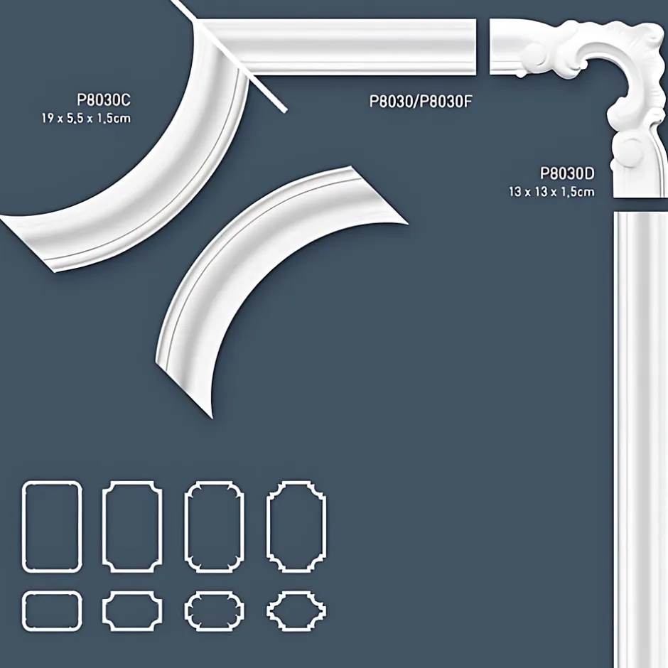 Orac Decor P8030 LUXXUS 1 carton complet 4 Corniches Moulures Cimaises