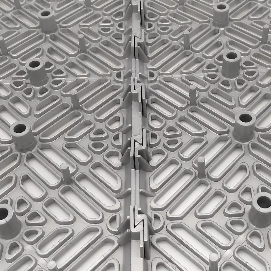 Pack 200 dalles auto-ventilées 30x30x1,5cm (18m² - Gris aluminium). Hôtellerie, chambres froides, garde-manger, bar, zones humides-Antihumedades Discount