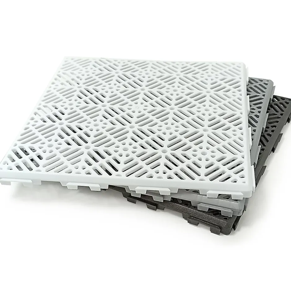 Pack 200 dalles auto-ventilées 30x30x1,5cm (18m² - Gris aluminium). Hôtellerie, chambres froides, garde-manger, bar, zones humides-Antihumedades Discount