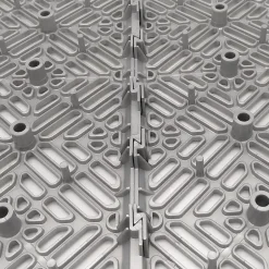 Antihumedades Pack 1.000 dalles auto-ventilées 30x30x1,5cm (88m² - Gris aluminium). Hôtellerie, chambres froides, garde-manger, zones humides