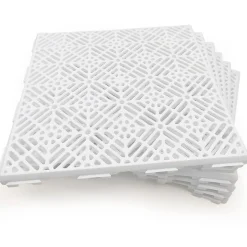 Pack 12 dalles auto-ventilées 30x30x1,5cm (1m² - Blanc). Hôtellerie, chambres froides, garde-manger, bar, zones humides-Antihumedades