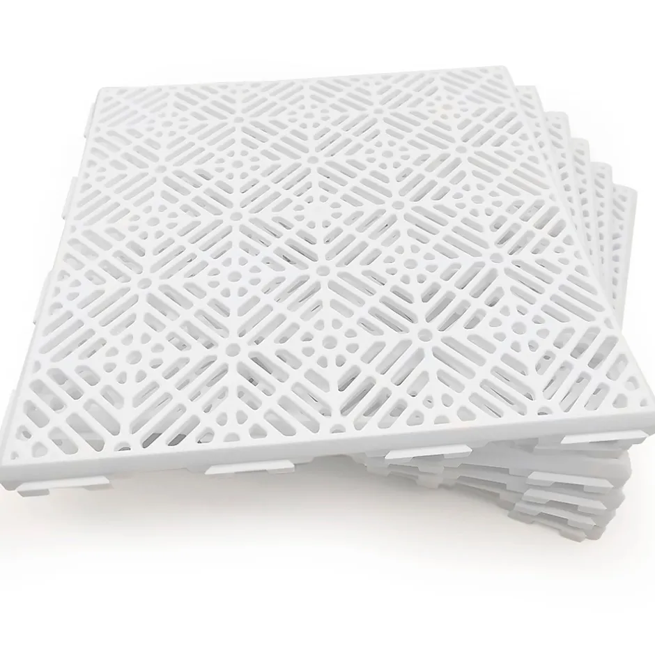 Pack 12 dalles auto-ventilées 30x30x1,5cm (1m² - Blanc). Hôtellerie, chambres froides, garde-manger, bar, zones humides-Antihumedades