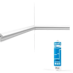 Pack 10 mètres Cimaise murale PX201 avec colle - Orac x Cimaises-et-plus - 2,5 x-Orac Decor Discount